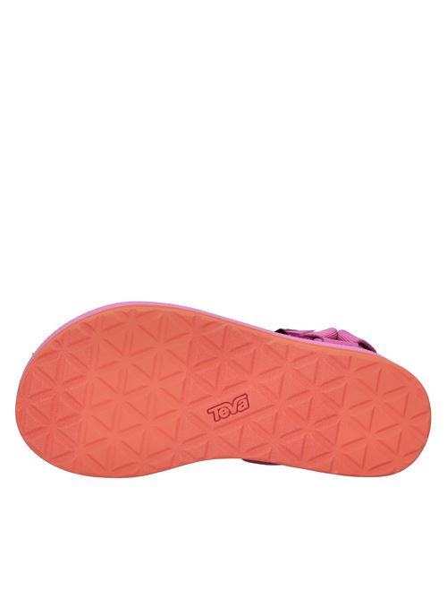 Sandali in gomma e tessuto TEVA 1984 | W FLATFORM UNIVERSALFUXIA